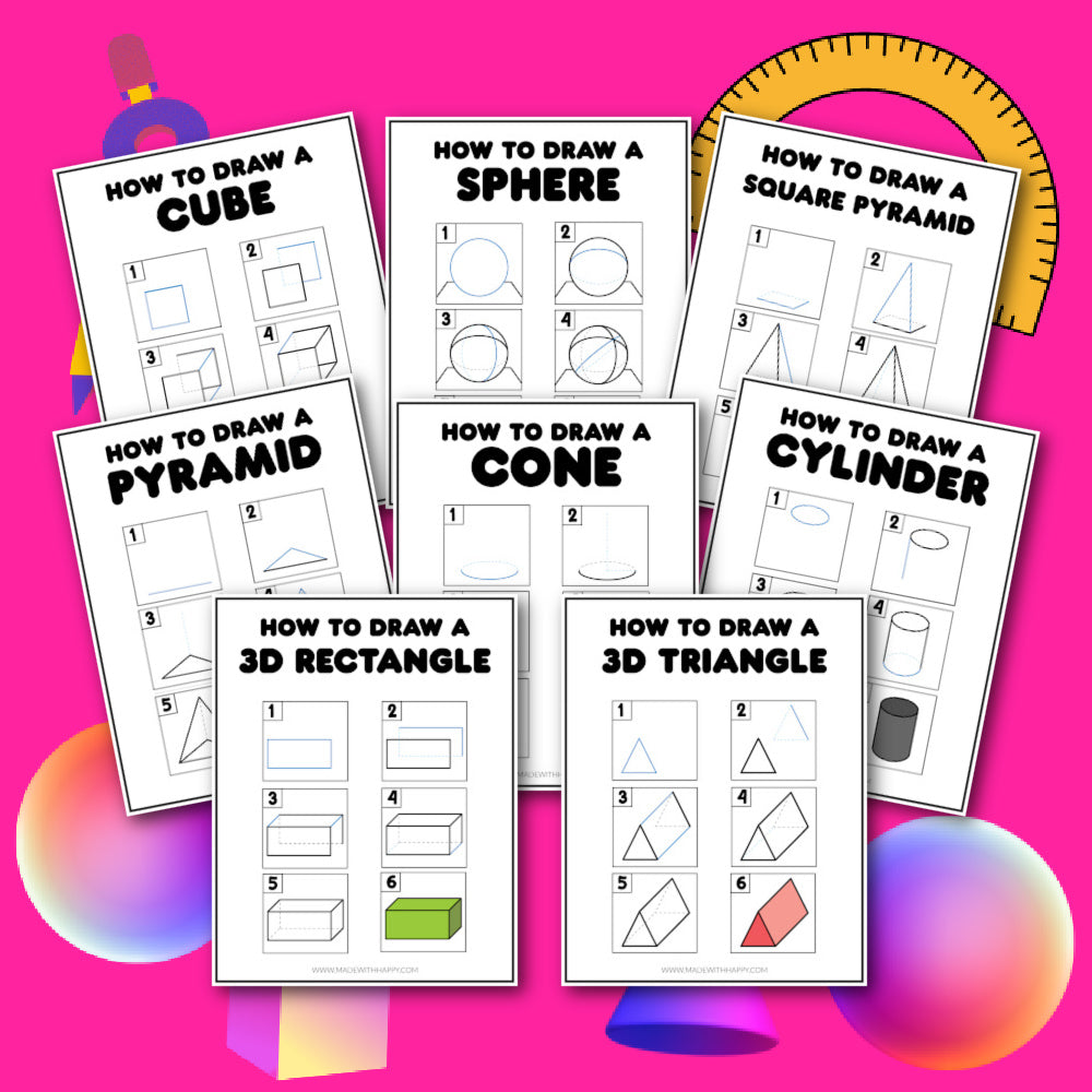 Directly Drawing 3D Shapes Direct Drawing Tutorials – madewithhappy