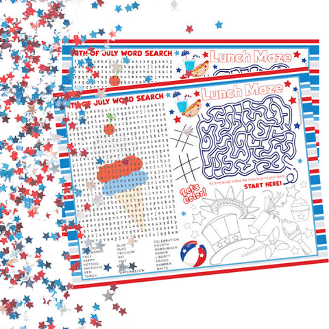 4th of July Printable Placemat