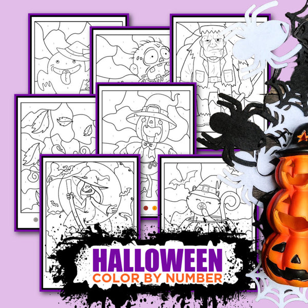 Halloween Color By Numbers