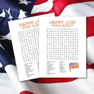 July Word Search