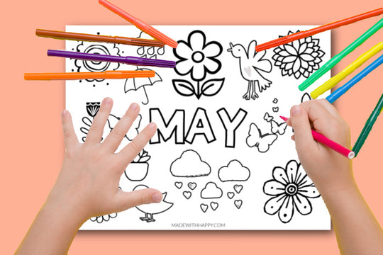 May Coloring Page – madewithhappy