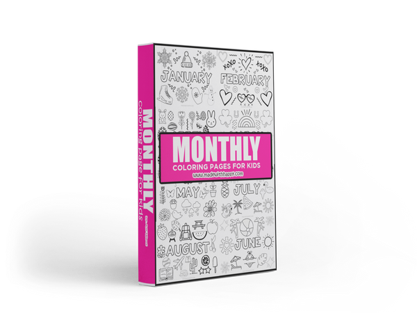 Months Coloring eBook