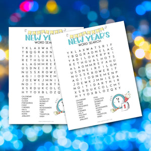 New Years Word Search