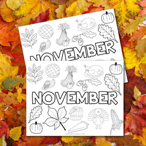 November Coloring Page
