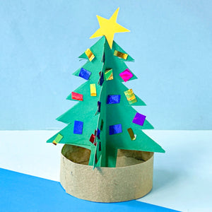 3D Christmas Tree Craft Template