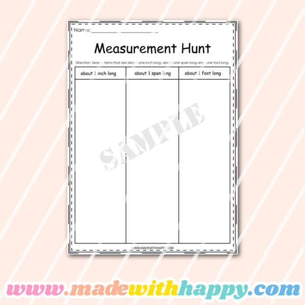 Measurement Worksheets