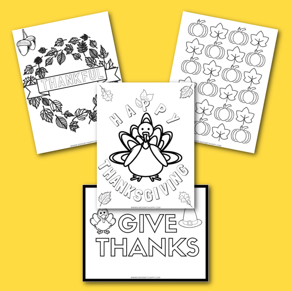 Thanksgiving Coloring Sheets For Kids