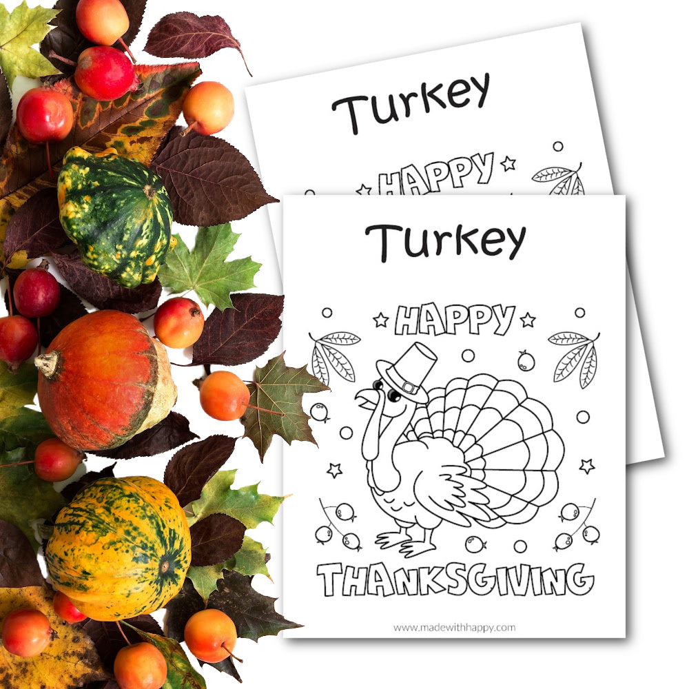 Thanksgiving Turkey Coloring Page