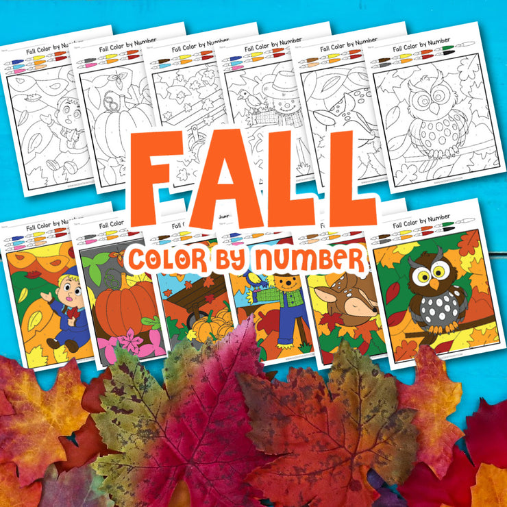 Fall Color By Numbers – madewithhappy
