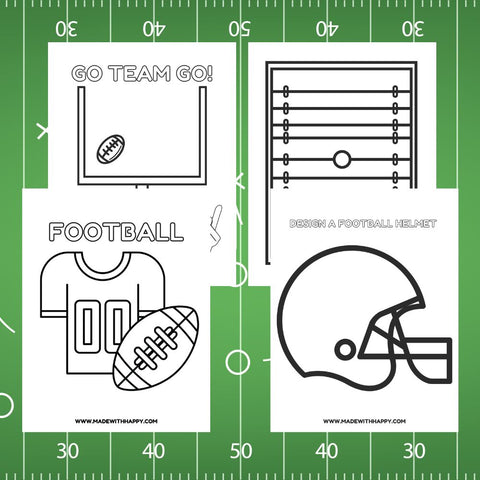 Football Coloring Sheets