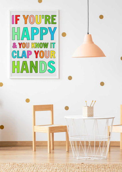If You're Happy and You Know It - Printable Sign