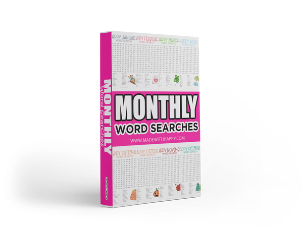 Months Word Search eBook